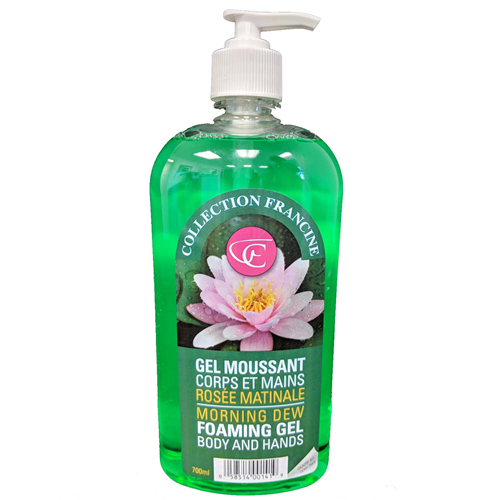 Picture of CF, morning dew foaming gel body and hands