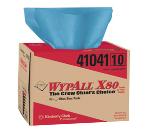 Picture of 41041, Wypall wiper X80 blue 12.5x16.8'' box