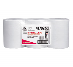 Picture of 41702, Wypall wiper X70 white 10x13.4'' roll