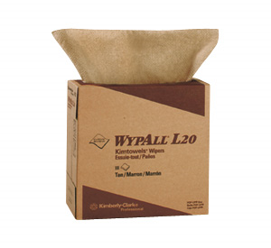 Picture of 47033, Wypall wiper L20 brown 9.1x16.8'' box