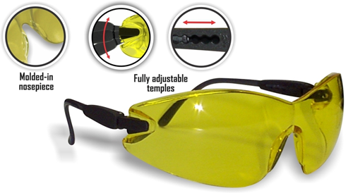 Picture of Yellow safety glasses