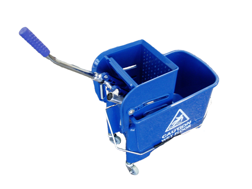 Picture of Mini bucket and wringer side press 21 l blue