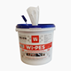 Picture of White wipes 5.5x12po dispenser bucket