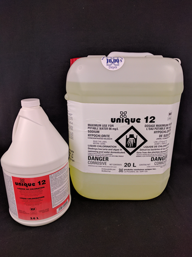 Picture of Unique 12, sodium hypochlorite 10.8%