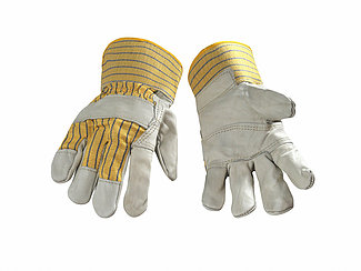 Picture of Work glove in cow leather (palm 3 pcs)