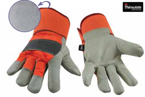 Picture of Work glove in leather with thinsulate LINER