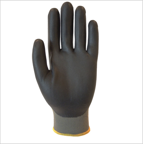 Picture of Gray polyester glove nitrile coated palm finger