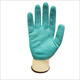 Picutre of Polyester glove green latex coated palm finger