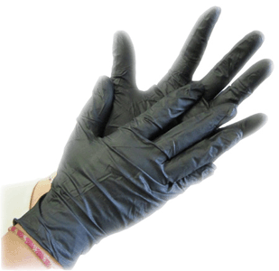 Picture of Gloves nitril black Grizzlynite 5 mil