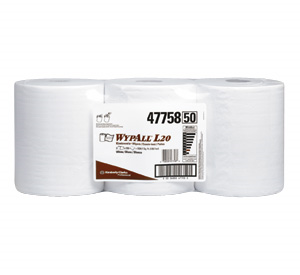 Picture of 47758, Wypall wiper L20 white 10x13.4'' roll