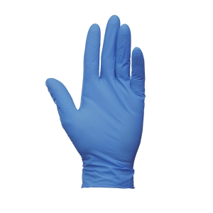 Picture of 90097, blue powder-free nitrile gloves 2ml ( M)